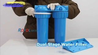 डबल स्टेज नीला 10" जल फ़िल्टर